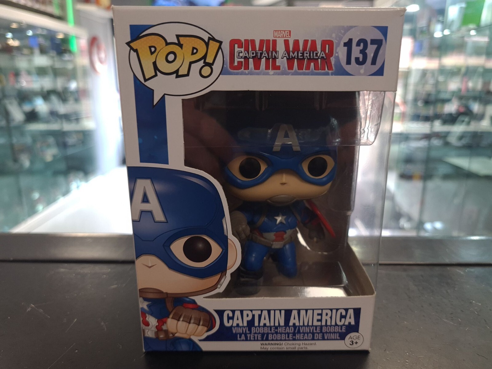 Civil War Capitán América #137 Funko Pop! Entrega Rápida