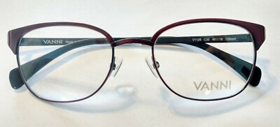 Vanni eyeglass frames V1125 Metallic Dark Red
