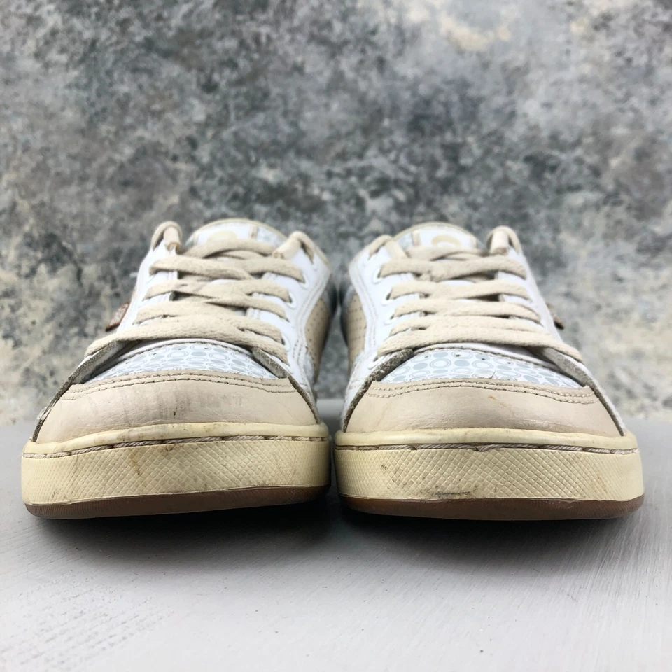 Zapatillas bajas con cordones de cuero azul claro tostado Aries talla 10 para mujer Osiris Foto 2 de 4