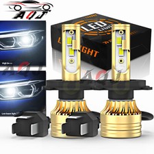 For Toyota Corolla 1998-2000 2X H4 9003 Front LED Headlight Bulbs High Low Beam