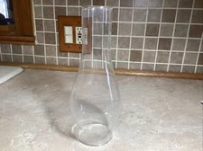 3" Fitter Base X 10" Tall Clear GLASS  OIL KEROSENE LAMP CHIMNEY