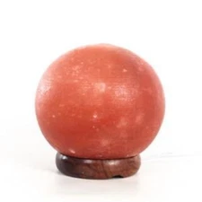 Himalayan Salt Lamp Round Globe – 100% Natural Hand-Carved Pink Rock Salt Sphere