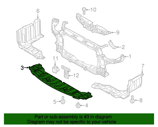 ⭐GENUINE⭐ Engine Under Cover for 14-16 Kia Forte Forte Koup Forte5 29110A7000 Foto 4 de 4
