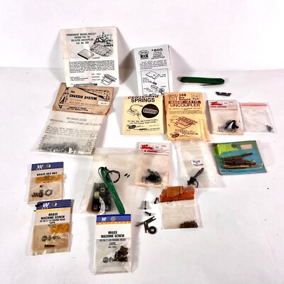 O Scale Model Train Parts Brass Machine Screws Coupler Magne-Matic Uncoupler VTG