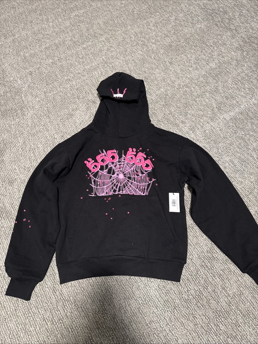 ミ*ピ様 【夏限定価格】sp5der Black Hoodie Sp5der P*NK Hoodie BlackSp5der P*NK Hoodie Black - OFour