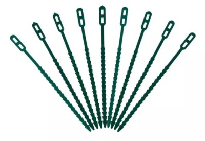 100 x Gardman 7'' (18cm) verstellbare Pflanzenbinder ideale Stängel & Unterstützung selbstsichernd