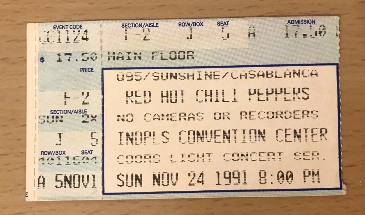 1991 PEARL JAM RED HOT CHILI PEPPER SMASHING PUMPKIN