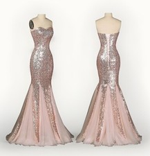 Grace Karin Prom Dress Size 2 Sequin Mermaid Corset Tie