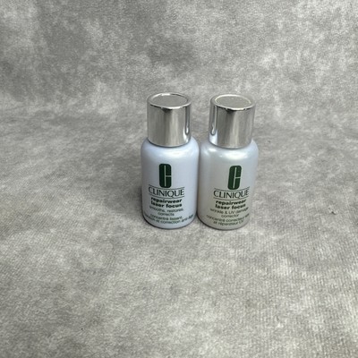 2 Clinique Repairwear Laser Focus Smooth,Restores, Corrects Serum 0.5 oz Ea