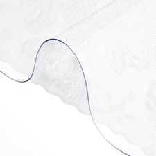 Ultra-Flat 1.5mm PVC Table Cover 36x60in Clear Spill-Proof Desk Protector