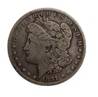 1881 P Silver Morgan Dollar VG/F