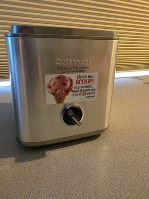 Cuisinart ICE-30BC 2Qt Frozen Yogurt-Ice Cream Maker  Never used, missing box