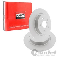 2X Mapco Bremsscheiben 280Mm Voll Hinten Passend FüR Ford C-MAX Focus Volvo C30