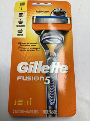Gillette Fusion5 Razor - 2 Cartridges - Precision Trimmer  #(2F15)