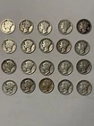 lot of 20 mercury  silver dimes