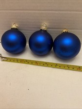 3 Vintage Rak Ozdoby choinkowe 2" Niebieskie -Z