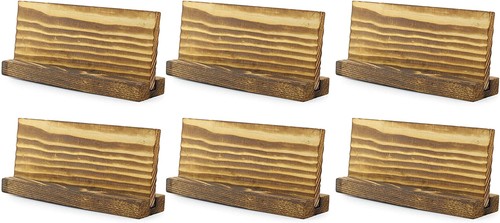 Blank Brown Wood Tabletop Signs,6pk, for Weddings, Parties, and More- Darware - 第 1/7 張圖片