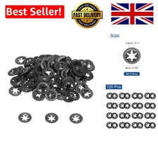 120pcs Internal Tooth Lock Washers M3 x 9mm Push on Retaining Clips Locking W...