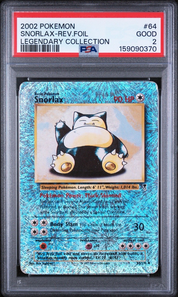 Snorlax カベゴン ポケカ 英語 reverse Holo 2004 Snorlax 64/110 Legendary Collection Reverse Holo for sale online