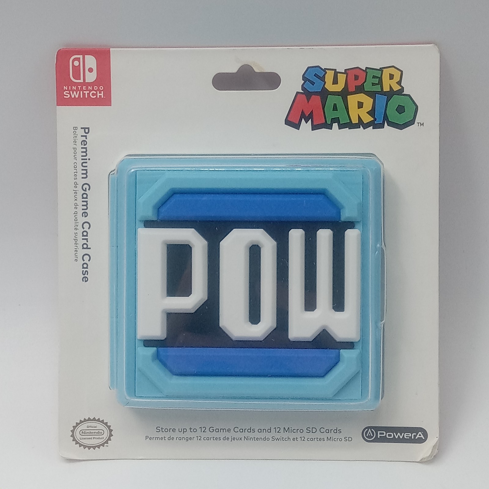 Nintendo Switch Super Mario PowerA Premium Game Card Case POW New NIP