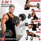 Adjustable dumbbell set 20, 30, 45, 70, 90 lbs multifunctional weight training