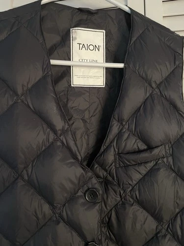 TAION City Line For Formal & Business Down Dress Vest Black Sz Asia L US Medium image 16