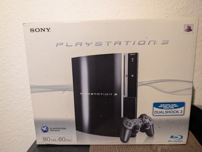 Sony PlayStation 3 Fat 80GB Spielekonsole - Piano Black (CECHL04) Mit OVP