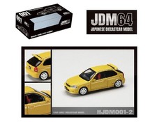 Honda Civic Type R EK9 Sunlight Yellow 1:64 Scale Model Hobby Japan HJDM001-2