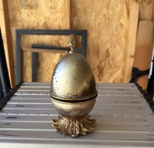 Vintage Evans  Egg Table Lighter Bronze Untested 