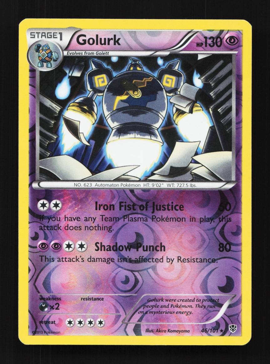 Golurk 46/101 MP Plasma Blast English Pokemon Card TCG