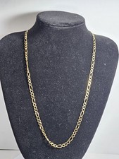 14K YELLOW GOLD FIGARO GOLD CHAIN (NECKLACE) 24" 14 GRAMS 3021.48 per troy oz