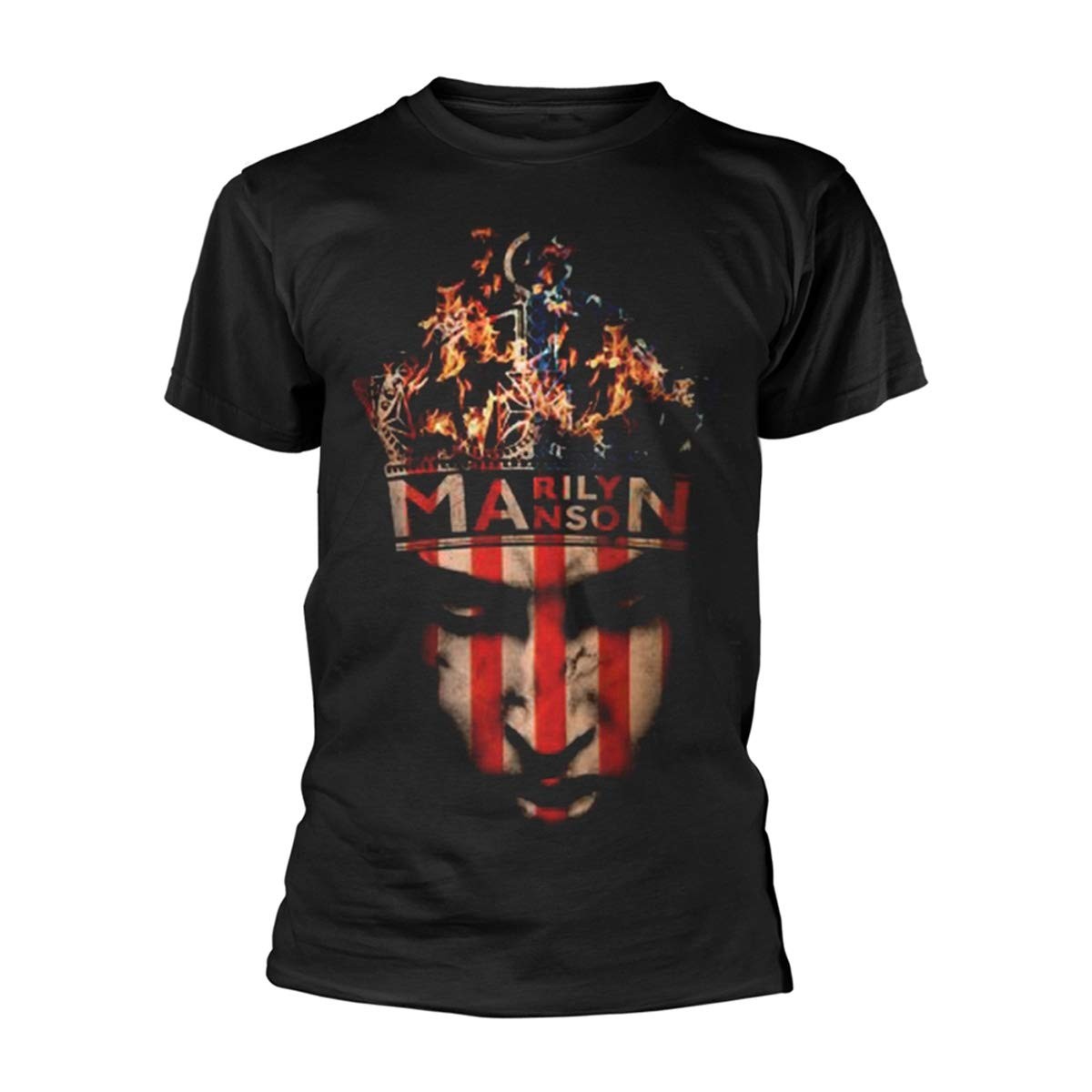 Мужская футболка Marilyn Manson Crown с коротким рукавом X-Large Black