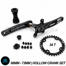Hollowtech Crankset 170mm 34T 104BCD Aluminium Black MTB E-Bike