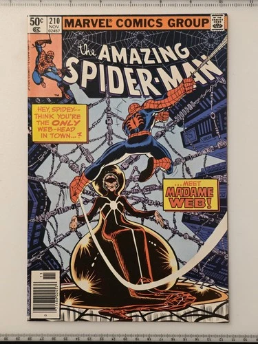 Amazing Spider-Man # 210 Newsstand - 1st Madame Web VF/NM 🔑
