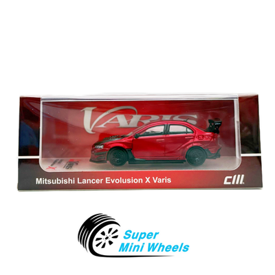 #ad CM Model 1:64 Mitsubishi Lancer Evolution X Varis Widebody Metalic Red $19.99