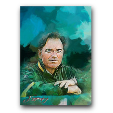 Billy Beane #2 Art Card Limited 20/50 Edward Vela Signed (Oakland Athletics)