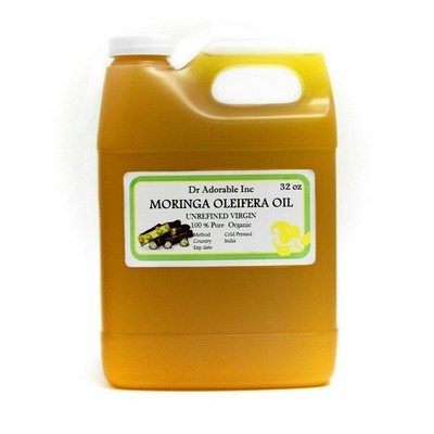 Unrefined Premium Organic Moringa Oil Virgin Pure Fresh Hair Skin Body Cosmetic