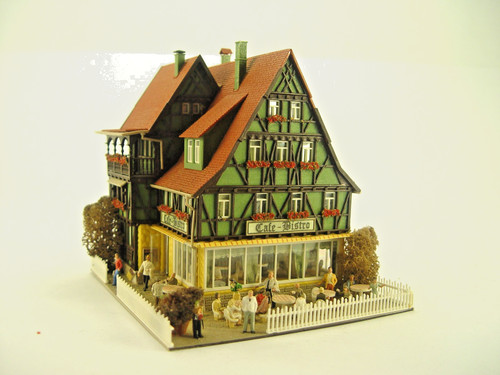 Café con invitados - Vollmer HO modelo terminado 1:87 - #1546 #E - usado | Zustand: Gebraucht
