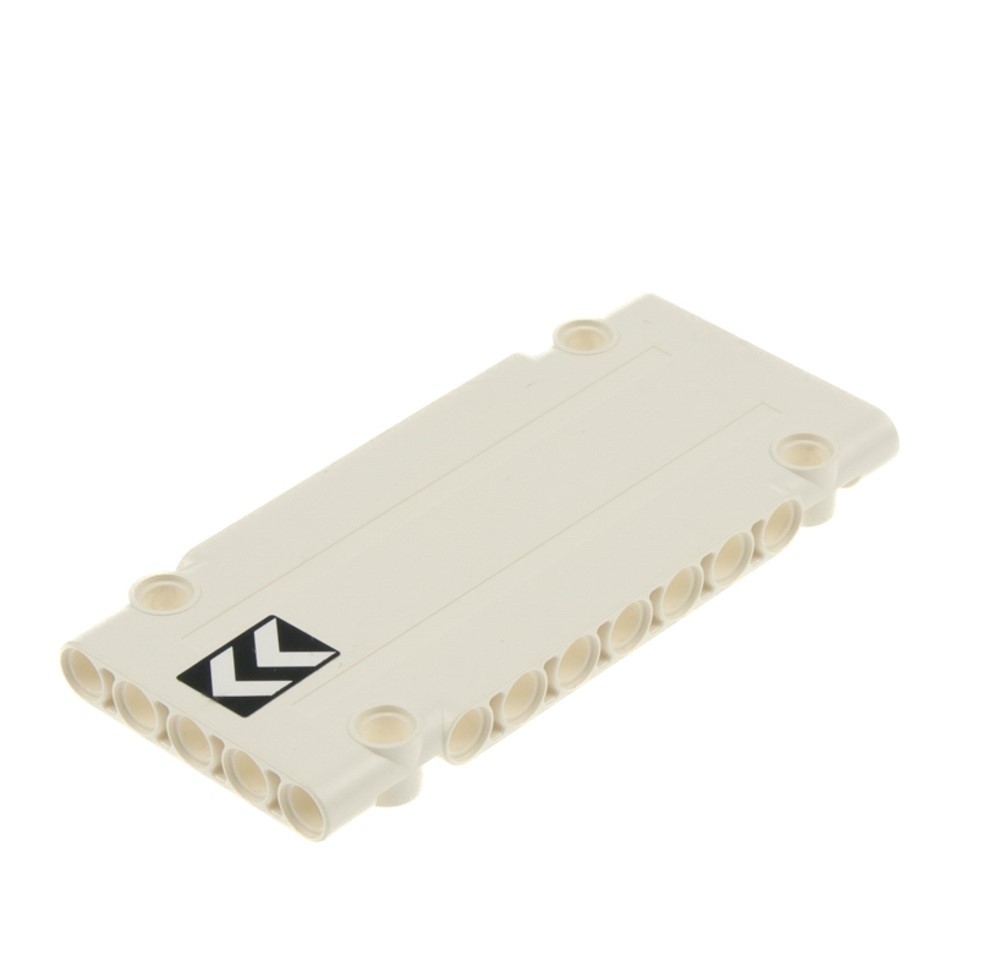 1X Lego Technic Panel Plate 5X11X1 White CROZZ COUNTRY Left 64782PB014L
