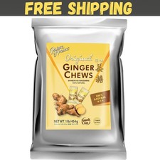 Prince of Peace Original Ginger Chews, 1 Lb. Candied Ginger Candy Pack Gin