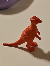 Unbranded Orange Pachycephalosaurus Dino Dinosaur 1.75" Toy Figure Plastic