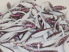 BALL TAILED CRAPPIE MINNOW White/ Garnet GL  Soft Plastic Fishing Lure Bait