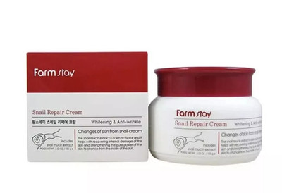 Farm Stay Snail Repair Cream Brightening, Wrinkle Improvement 3.52 Oz USA Seller