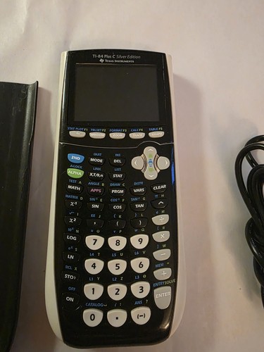 Texas Instruments TI-84 Plus C Silver Edition Graphing Calculator - Black - Picture 2 of 9