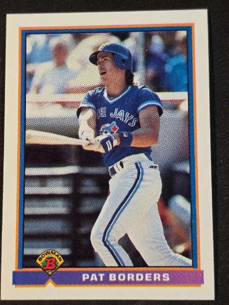 Pat Borders 14 1991 Bowman NM Sports Card
