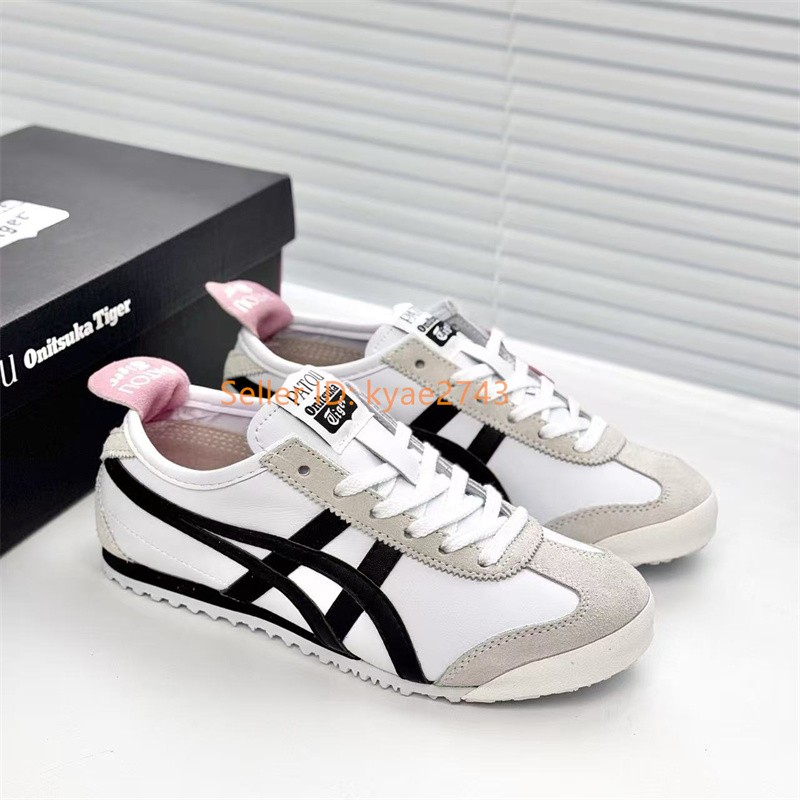 Vintage PATOU x ONITSUKA TIGER MEXICO 66 White/Black Pink 1183C380