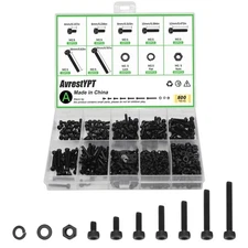 800 Pcs M2.5 Metric Screw Assortment Kit Assorted Bolts Nuts and Washers Kit
