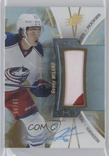 2016-17 SPx Rookies Gold Patch Auto 19/99 Sonny Milano #R-SM Patch Auto 01p6