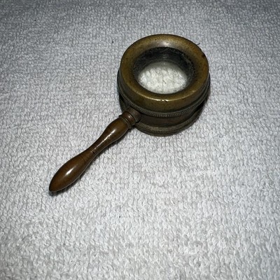 Vintage Brass Pocket Microscope/magnifying Glass (possibly Coddington?)