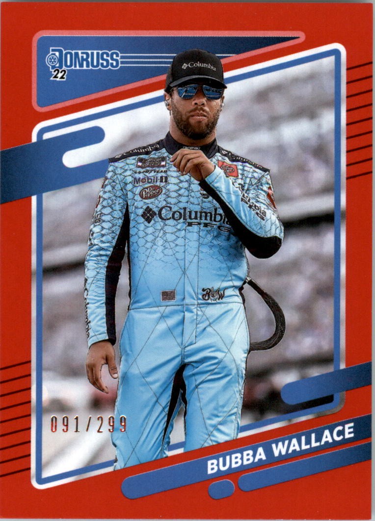 2022 Donruss Red #90 Bubba Wallace /299 - RAC